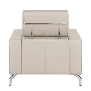 Fauteuil Varberg taupe echt leer - Taupe