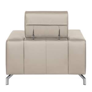 Fauteuil Varberg XXL taupe echt leer - Taupe