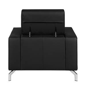 Fauteuil Varberg Cuir véritable noir