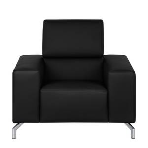 Fauteuil Varberg XXL Cuir véritable noir