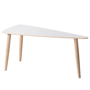 Table basse Mandal I Blanc / Chêne clair - Blanc / Chêne clair