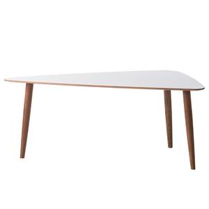 Table basse Mandal I Blanc / Noyer - Blanc / Noyer