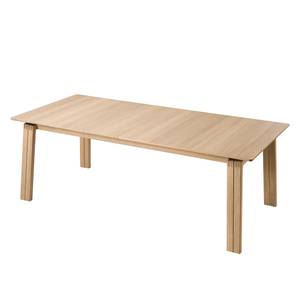 Eettafel Liendo I (met uitschuiffunctie) - deels massief - Lichte eikenhouten