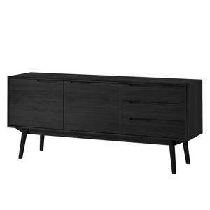 Dressoir Ledger Eikenhout zwart - Eikenhout zwart