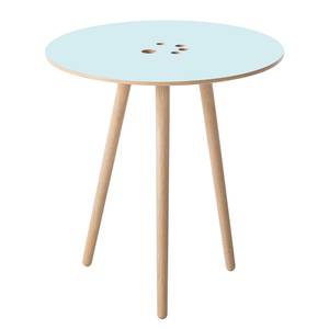 Table d'appoint Eldena I Bleu pastel / Chêne clair - Bleu pastel / Chêne clair