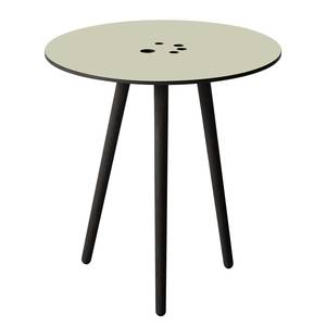 Table d'appoint Eldena I Beige vert / Chêne noir - Beige vert / Chêne noir