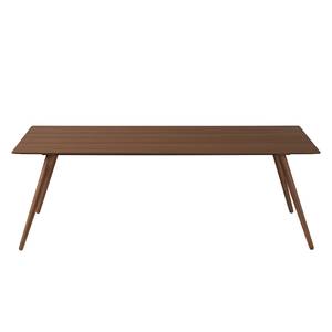 Table Stave III Partiellement en bois massif - Placage noyer véritable - 170 x 95 cm