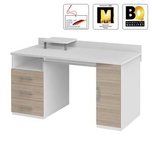 PC-Schreibtisch Vegas Plus Weiß - Holzwerkstoff - 140 x 86 x 70 cm