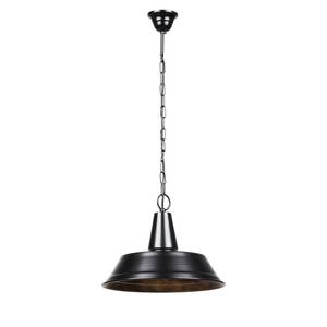 Hanglamp diameter 35cm zwart roestkleurig 1 lichtbron