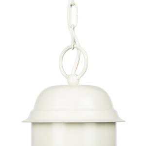 Suspension -1 ampoule 40 cm Rond Ivoire / Doré