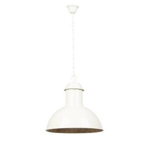 Suspension -1 ampoule 40 cm Rond Ivoire / Doré