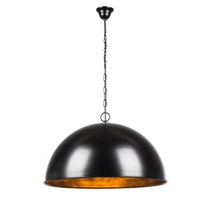 Suspension -1 ampoule -60 cm Rond Noir / Couleur cuivre