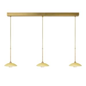 Hanglamp Aleppo 3 lichtbronnen gebruind messingkleurig