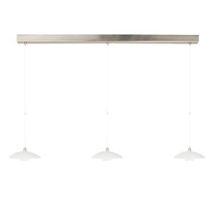 Hanglamp Aleppo 3 lichtbronnen mat nikkelkleurig