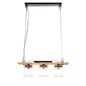 Hanglamp Opotiki oud hout - 3 lichtbronnen