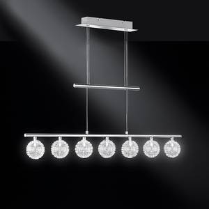 Hanglamp Astro halogeen 7 lichtbronnen - glas met vlechtwerk