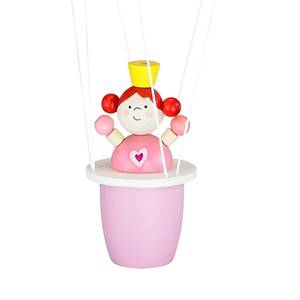 Suspension Ballon et princesse Bois 1 ampoule