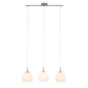 Hanglamp Ballot glas/ijzer - 3 lichtbronnen