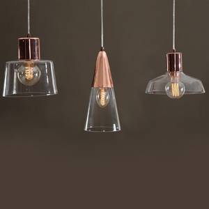 Hanglamp Beaumont glas/ijzer - 3 lichtbronnen