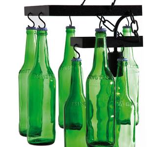 Pendelleuchte Beer Bottles Glas / Stahl - 3-flammig