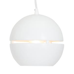 Hanglamp Bol aluminium wit 1 lichtbron