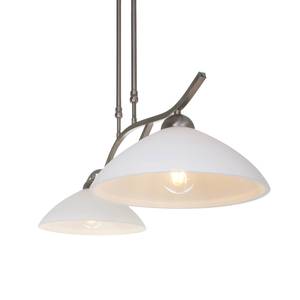 Hanglamp Capri 2 lichtbronnen mat nikkelkleurig