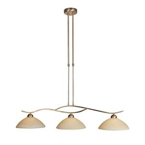 Hanglamp Capri 3 lichtbronnen gebruind messingkleurig