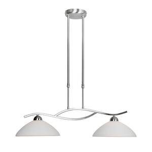 Hanglamp Capri 2 lichtbronnen mat nikkelkleurig