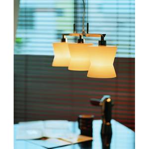 Hanglamp Carina glas/roestvrij staal - 3 lichtbronnen