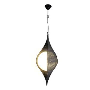 Applique murale CoCoon of Forest Tressage / Verre Marron 1 ampoule