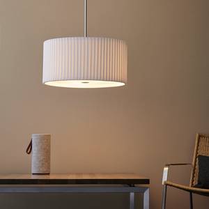 Hanglamp Cole 2- textiel/wit glas 3 lichtbronnen