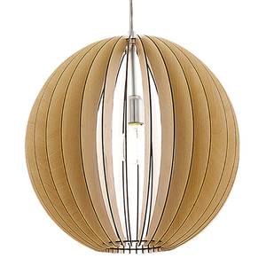 Hanglamp Cossano massief esdoornhout/staal - 1 lichtbron - Esdoornhouten look - Diameter lampenkap: 50 cm