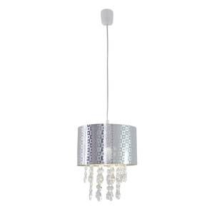 Hanglamp Crystallo by Näve zilverkleurig kunststof 1 lichtbron