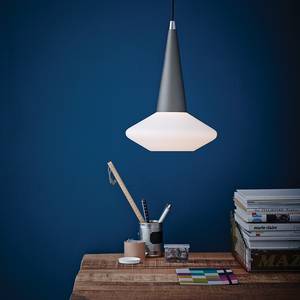 Lampada a sospensione Dawn Vetro/Metallo Grigio 1 luce