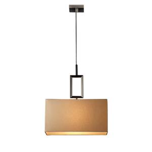 Hanglamp Dorado katoen/roestvrij staal - 1 lichtbron