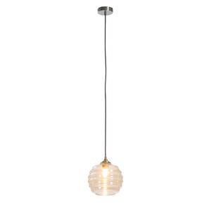 Hanglamp Nasp glas/messingkleurig - 1 lichtbron