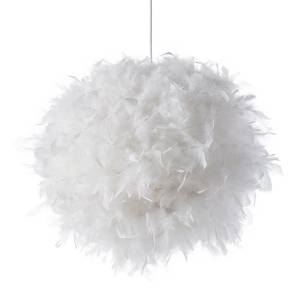 Suspension Ducky I Papier / Plumes - Blanc - 1 ampoule