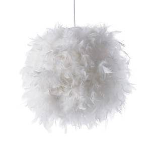 Suspension Ducky Papier / Plumes - Blanc - 1 ampoule