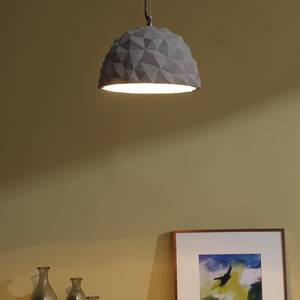 Hanglamp Elrose beton/metaal - 1 lichtbron