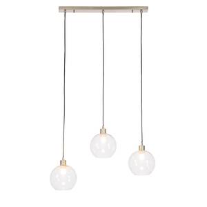 Suspension Elven Verre / Fer - 3 ampoules