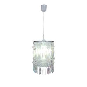 Lampenkap Fancy voor hang-/tafellamp metaal/textiel zilverkleurig 1 lichtbron