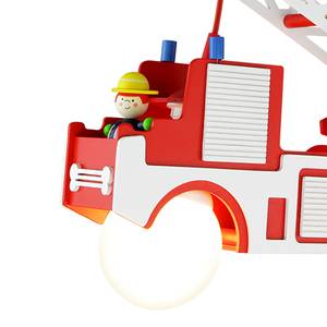 Hanglamp Brandweer hout 2 lichtbronnen