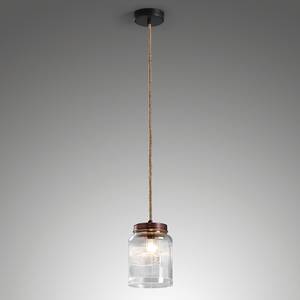 Suspension Finn Métal transparent 1 ampoule