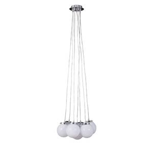 Hanglamp Fiocca glas/metaal - 7 lichtbronnen