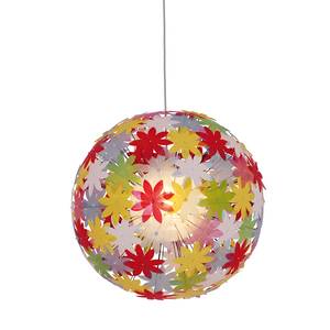 Lampada a sospensione Flower Bowl Materiale sintetico Multicolore 1 luce