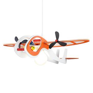 Suspension avion avec clown Bois 1 ampoule