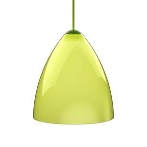 Hanglamp Funk plexiglas/textiel - groen - 22cm