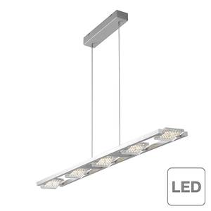 LED-Pendelleuchte Futura Metall/ Glas Silber