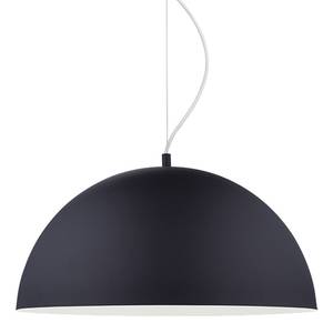 Hanglamp Gaetano staal - 1 lichtbron - Zwart/wit