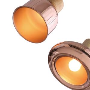 Hanglamp Galveston ijzer/massief beukenhout - 4 lichtbronnen